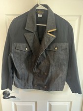 GIRBAUD Marithe Francois 1980 Crop bolero cut off size M new wave shoulder.