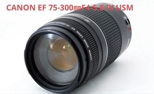 Teleobjetivo Canon EF 75-300mm F4-5.6 III USM para cámaras EOS