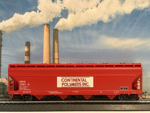 Holva cubierta HO Athearn 54’ ACF 5250 polímeros continentales CPIX 1001 Kadees MWs | Condition: Used