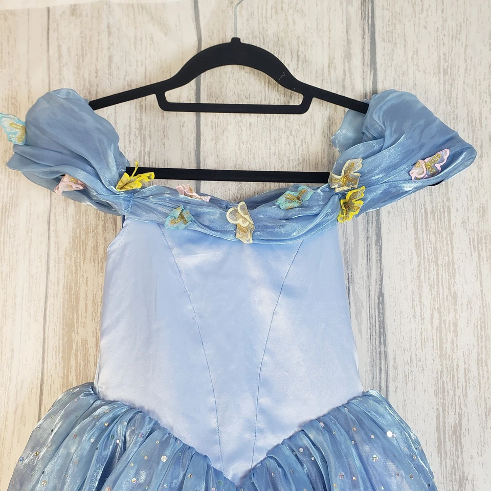 Chasing Fireflies Disney Cinderella Deluxe Live Action Dress Costume SZ 4/5 - Image 2 of 4