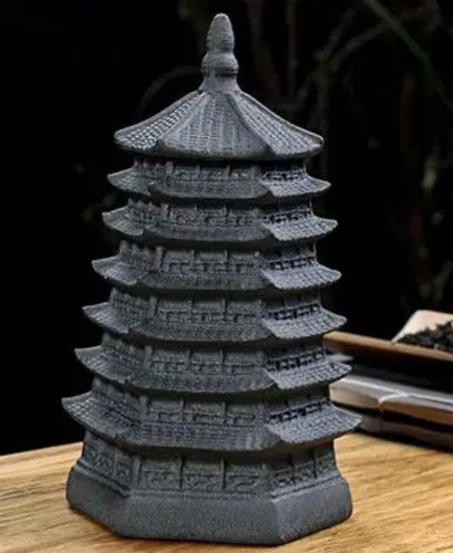 Teiera grande dimensione ceramica sabbia viola grande scatola sigillata ornamenti - Foto 7 di 7