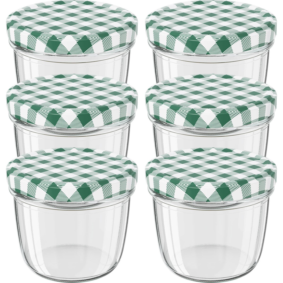 Einmachgläser 230 ml Schraubdeckel grün Marmeladengläser Sturzgläser Einweckglas