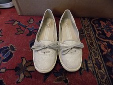 Keds Casual Shoes Sparkly Glitter Tie Lace Gold sz 10 Sneakers 2 side eyelets