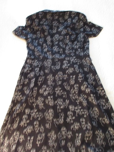 Neu mit Etikett!! A New Day Shirt Kleid Damen schwarz weiß Face Print Kurzarm Gr. M - Bild 18 von 18