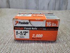 Paslode Finishing Nail 650283 Straight 16 Gauge 2,000 Box 1 1/2 inch Galvanized
