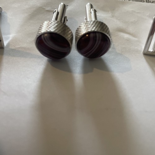 Vintage Swank Cuff Links. 3 Pair Silver - Picture 3 of 7
