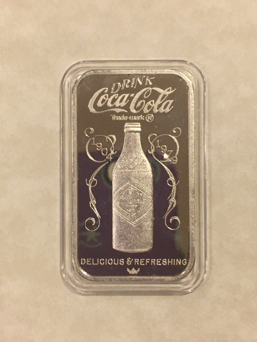 Coca Cola .999 Silver Bar Springfield, Missouri Type 1 75th