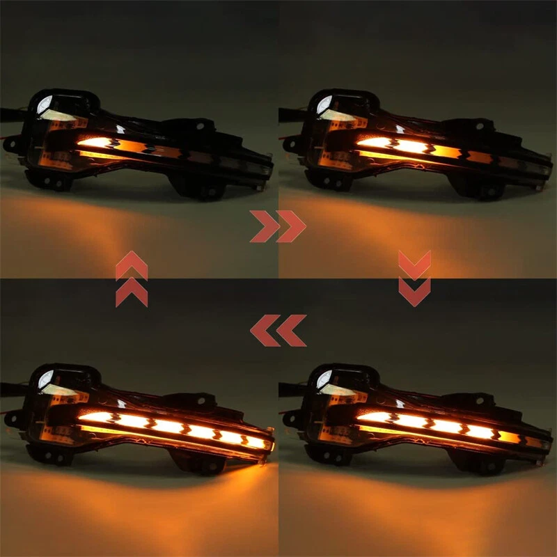 Luz LED de espejo lateral con señal de giro dinámica transparente para Honda Accord 2013-2017 Foto 2 de 4