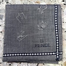 MAN HANKY GRAY ANIMAL PATTERNED CLASSIC VINTAGE COTTON POCKET ART SQUARE 18   F1
