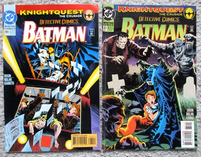 DETECTIVE COMICS #s 669, 671 (DC Comics 1st Series) Batman Knightquest FN