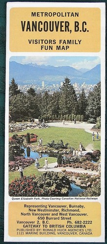 Vancouver British Columbia Canada Orig 1969 Tourist City Map Ebay Vancouver British Columbia Canada Orig 1969 Tourist City Map Ebay