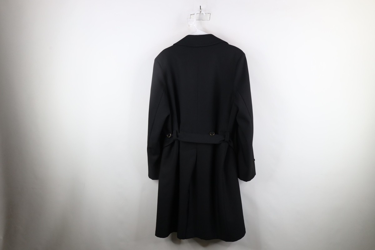 Vtg 90s Streetwear Mens Large Lined Wool Blend Belted Trench Vtg 90s Streetwear Mens Large Lined Wool Blend Belted Trench