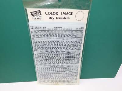 Color Image Products Multi Scale Railroad Roman Alphabet Dry Transfers