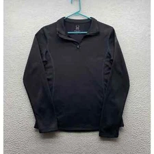Spyder 1/4 Zip Jacket Womens Medium M Base Layer Hiking Outdoors Wicking Black
