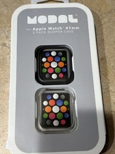 Modal MD-AWBC422PK Bumper for Apple Watch 41mm. NIB. Space Gray And Clear.