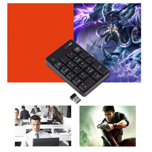 MC Saite SK-51AG 2 in 1 2.4G USB Numeric Wireless Keyboard & Mini Calculator fo - Picture 5 of 6