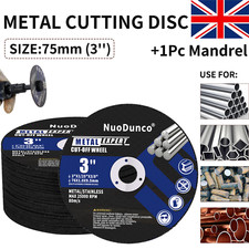 20Pc 75mm Metal Cutting Disc With 1/4" Shank Metal Cutting Wheel For Die Grinder