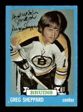 1973-74 Topps  8 Greg Sheppard signed auto autograph 11 BXCP34