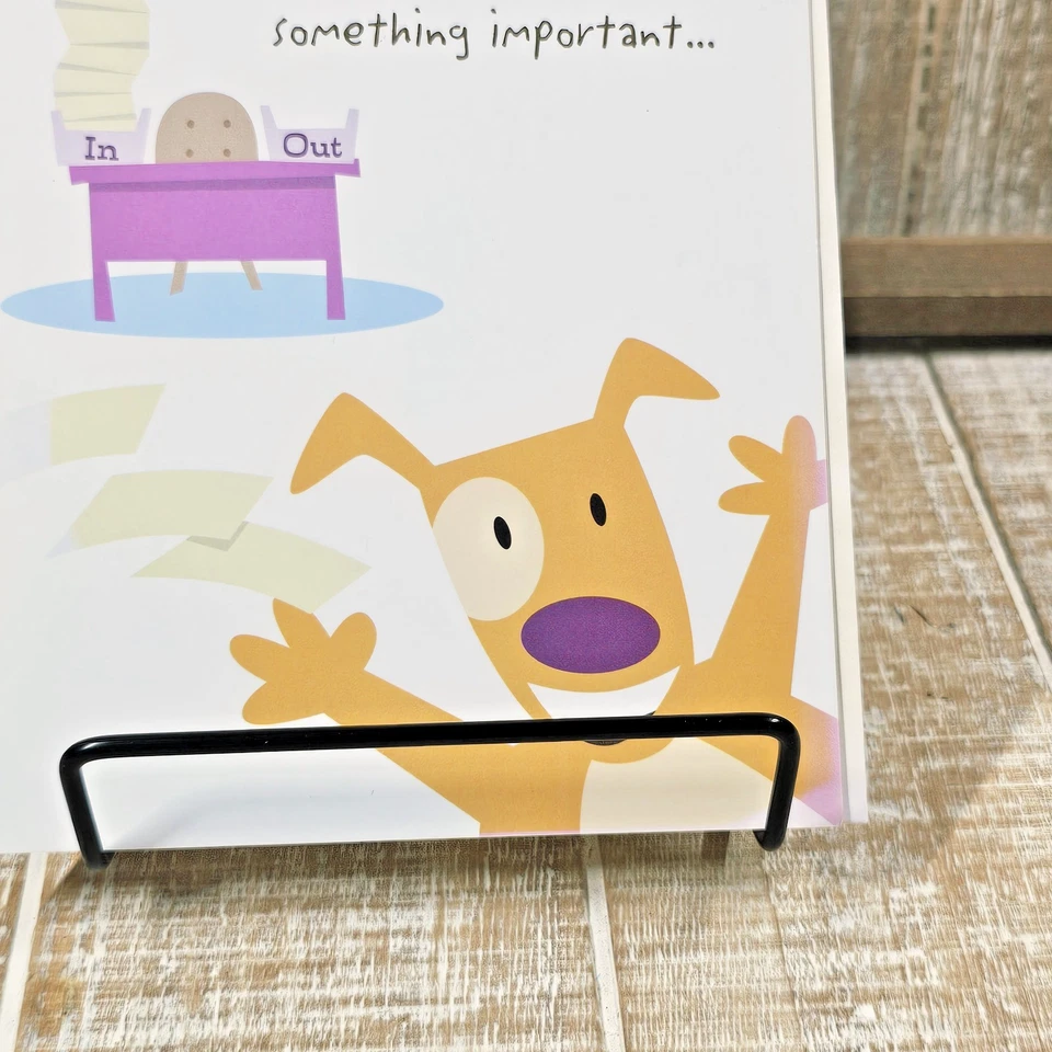 Leanin Tree Retirement Greeting Card Dog Cartoon Congratulations Blue Purple - Image 3 of 4