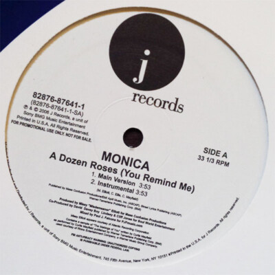 Monica - A Dozen Roses (You Remind Me) / VG+ / 12