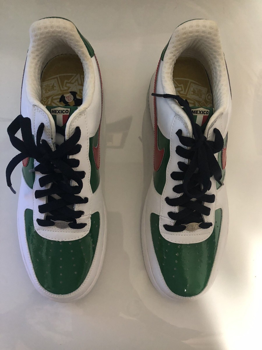 靴 NIKE AIR FORCE1 PREMIUM WORLDCUP MEXICO Nike Air Force 1 Premium Mexico World Cup 2006 Size 9.5 Used