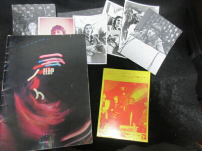 Emerson Lake & Palmer 1972年パンフレット チケットLP Emerson Lake Palmer Free 1972 Japan Tour Book Promo Flyer Photo