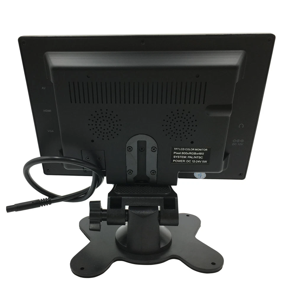 Ultra Thin 9 Inch 800x480 TFT LCD Color Audio HDMI VGA Car Rear View Monitor - Image 3 of 4