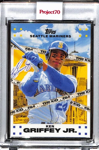 2021 TOPPS PROJECT 70 #521 KEN GRIFFEY JR. BY TYSON BECK P70 SILVER FRAME 51/51