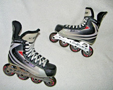 BAUER VAPOR ULTRA VR INLINE ROLLER HOCKEY SKATES ROLLER BLADES, 5 R SKATE 6 SHOE