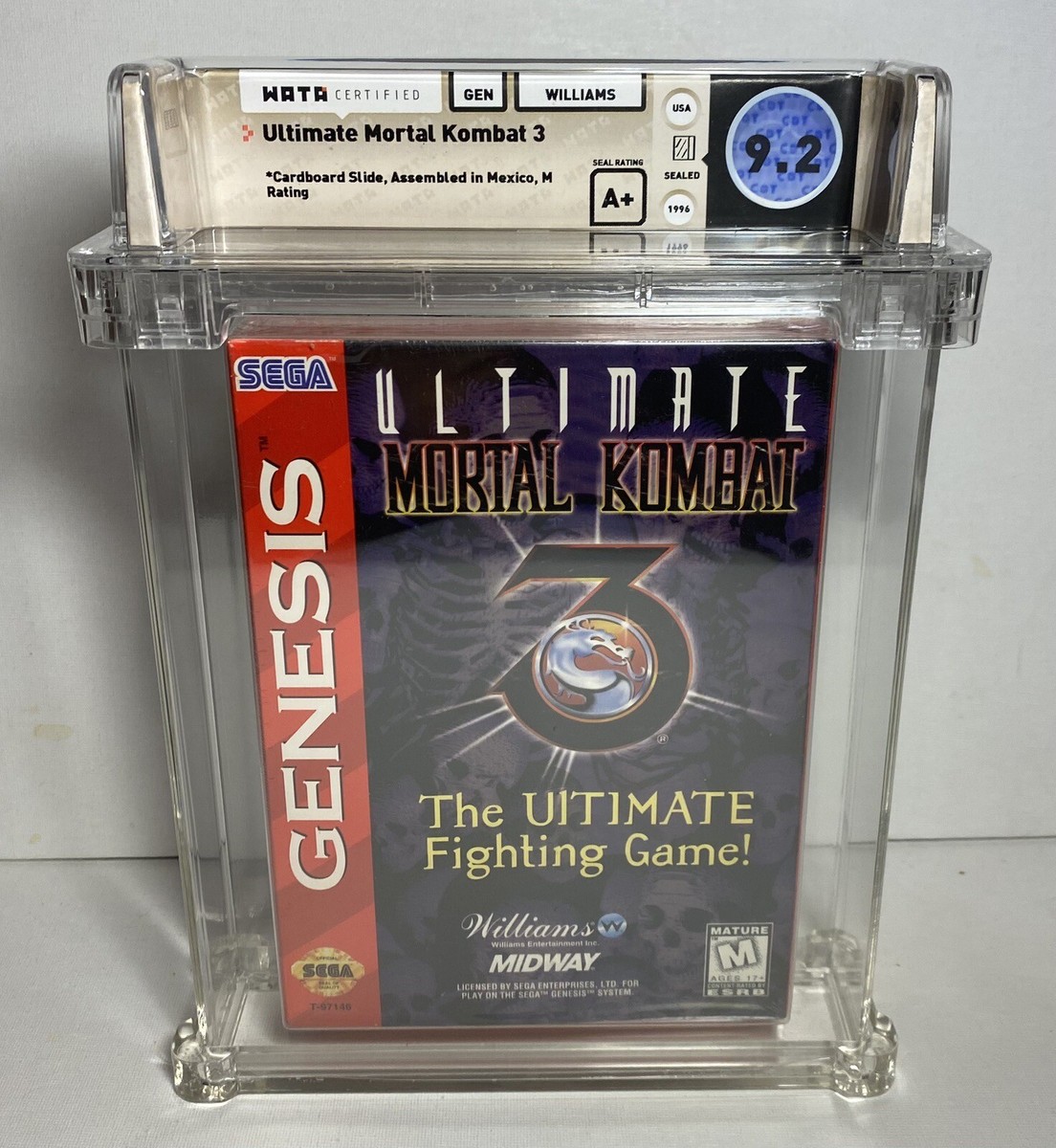 Ultimate Mortal Kombat 3 (Sega Genesis, 1996) WATA 9.2 A+