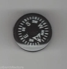 20mm Button Compass - Grade A, Liquid Filled, Luminous, EDC (About 3/4")