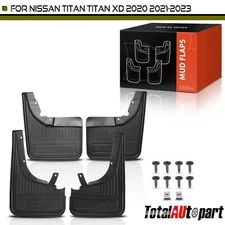 New 4x Mud Flaps Splash Guards for Nissan TITAN TITAN XD 2020-2023 Front & Rear