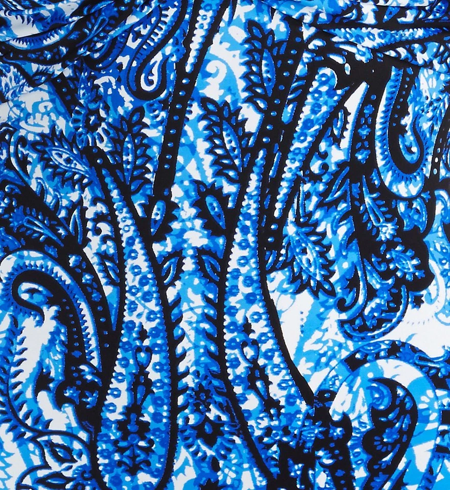 Купальник женский Badgley Mischka бюстгальтер Casbah Twist пейсли майо 1 шт. купальный костюм - Изображение 4 из 4