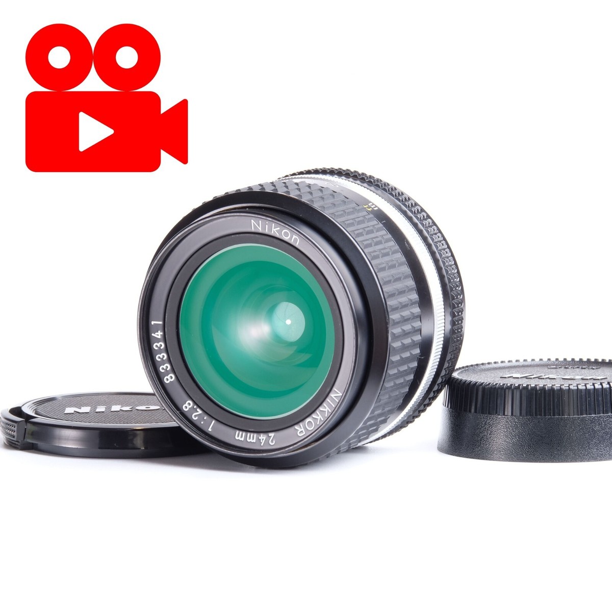 Nikon New Nikkor 24mm f2.8 non Ai MF Wide Angle Lens From JAPAN [MINT