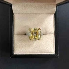 3 Ct Cushion Cut VVS1 Lab Created Diamond Engagement 14K White Gold Finish Ring