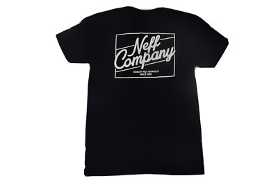 Neff Mens Neff Company Quality Not Quantity Black Streetwear Shirt New S-2XL