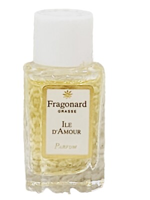 Fragonard Paris Grasse ILE D'AMOUR Parfum Parfumeur Splash .07 oz/2mL New RARE