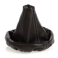 Schaltmanschette passend für Ford Kuga Bj. ab 2008 weiße Naht Echtes Leder Neu