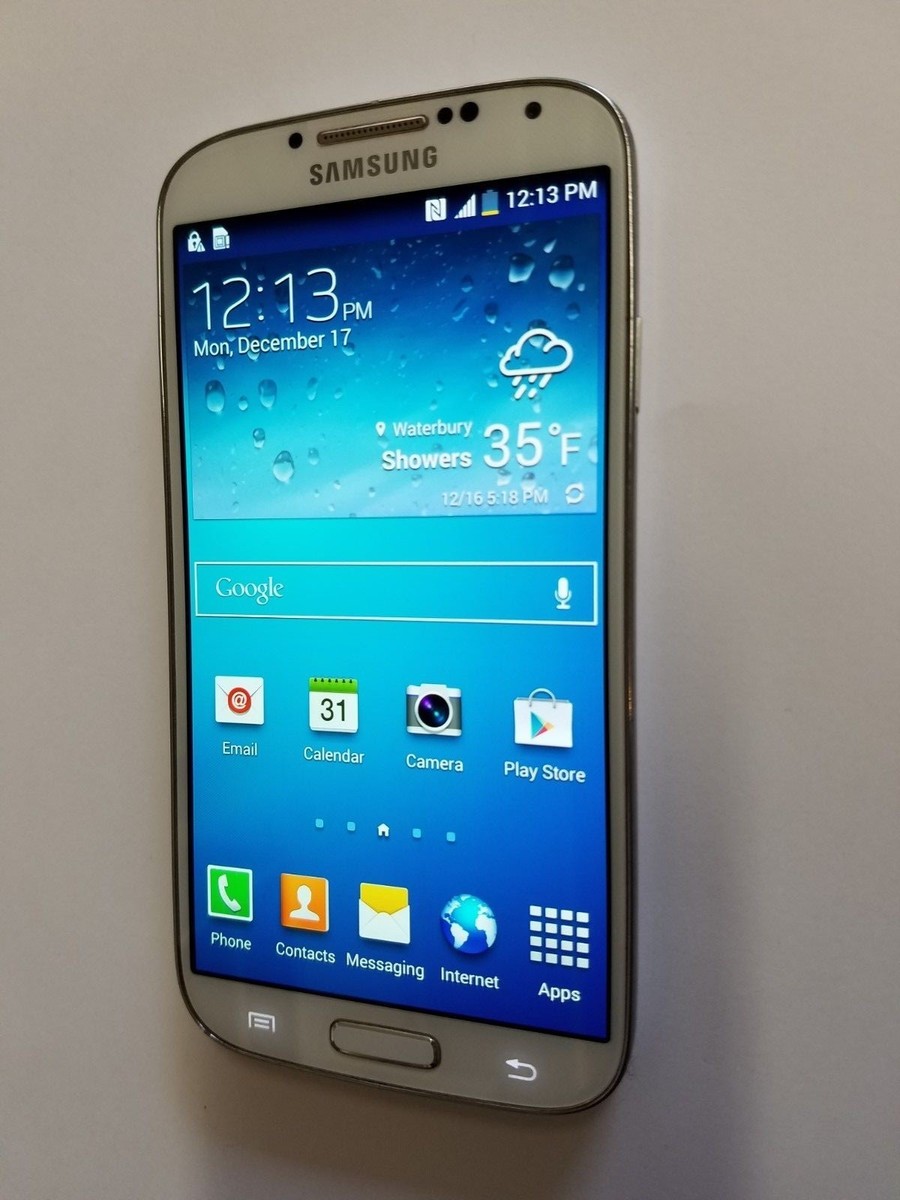 Samsung Galaxy S4 SGH-I337 16GB White Frost At&t GSM Smartphone