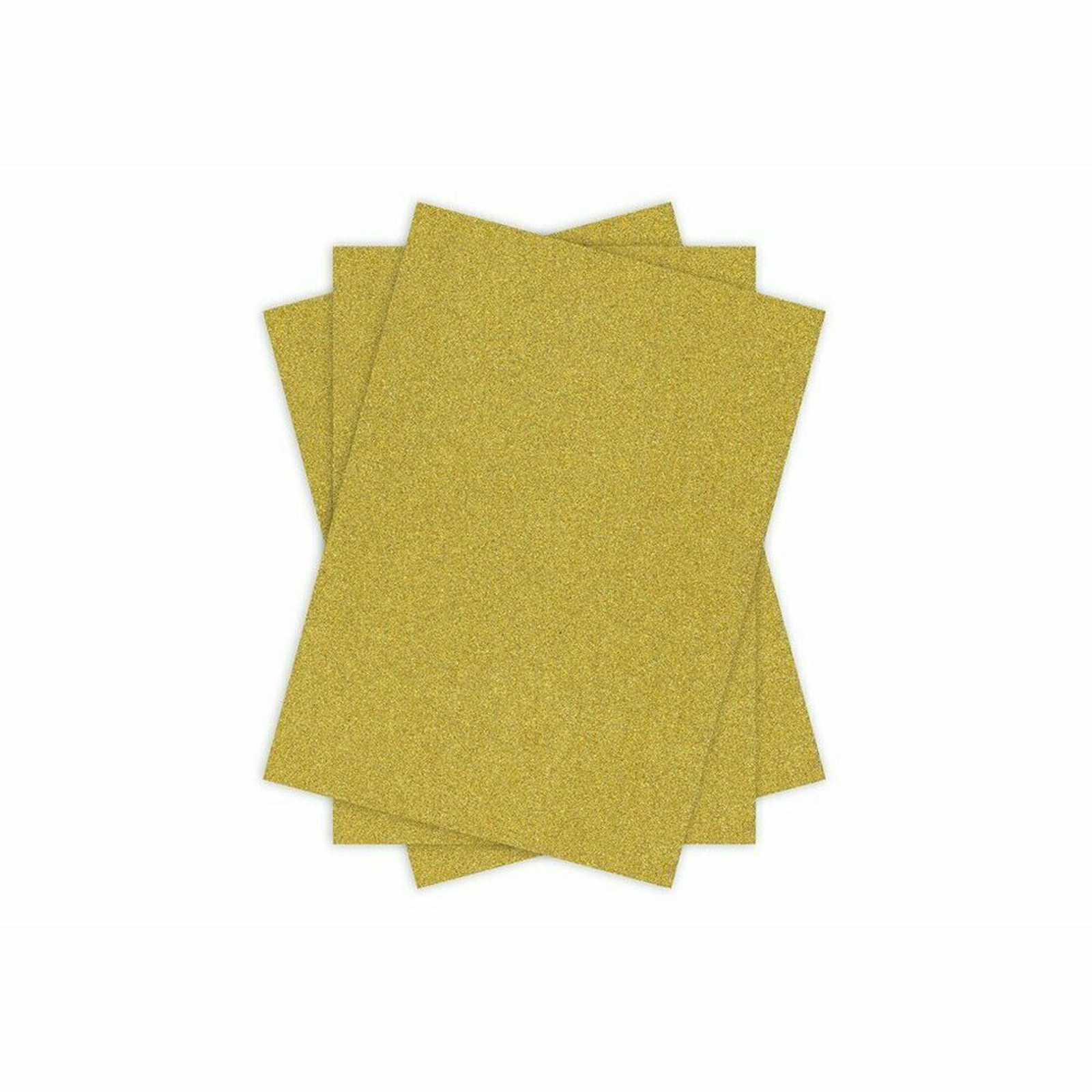Glitter Card - Non Shed A4 - GOLD - 3 Pack
