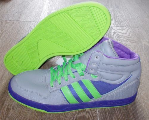 Men's $74 Adidas Originals Court Attitude Sneakers Shoes GRAY PURPLE GREEN  sz 11 | eBay