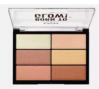 NYX Born to Glow Highlighting Palette Silky Shade BTGHP01 New Authentic Makeup