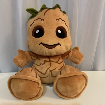 Disney Marvel 10  Baby Groot Big Feet Guardians Of The Galaxy Plush