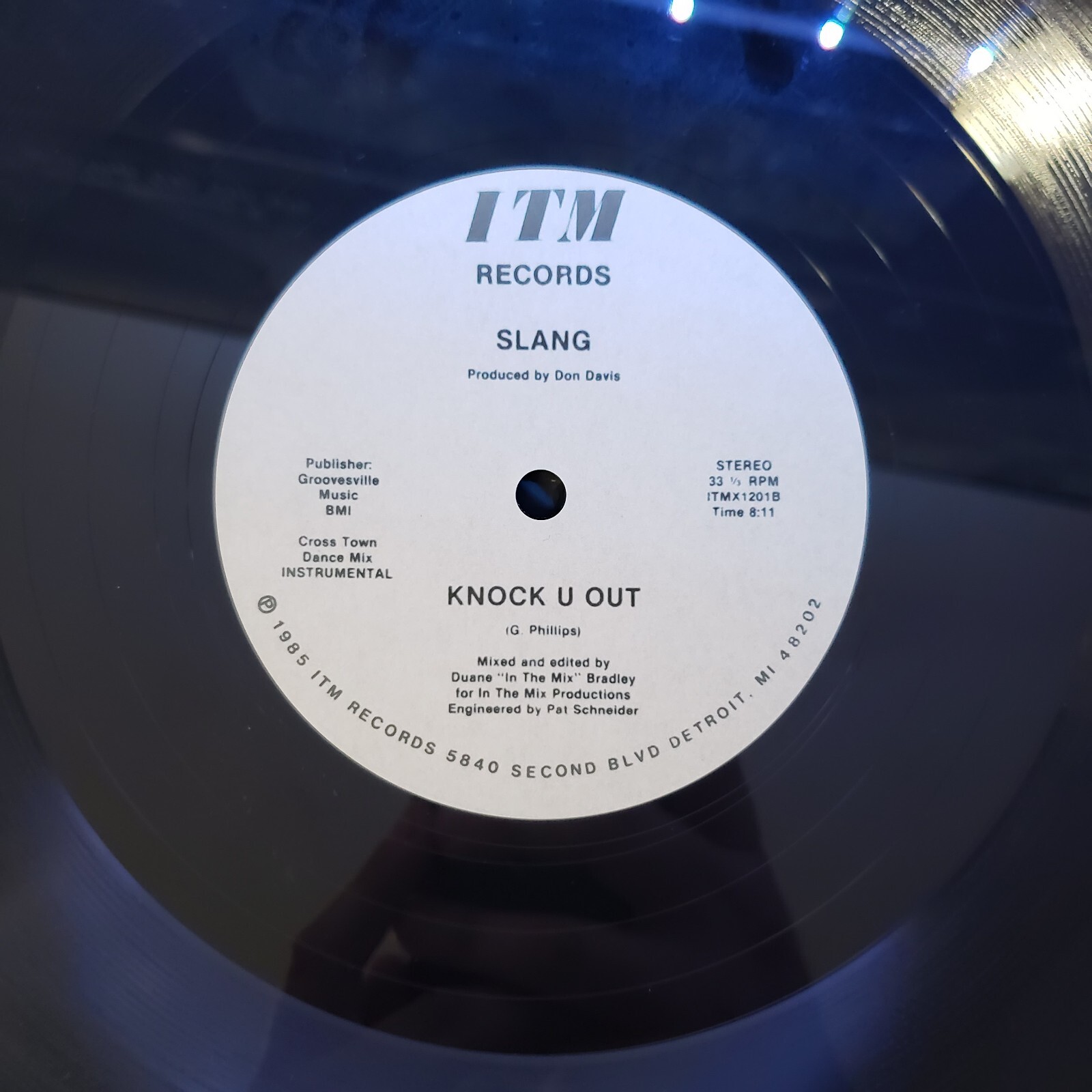 SLANG KNOCK U OUT (REISSUE) ULTRA RARE DETROIT ELECTRO MODERN BOOGIE