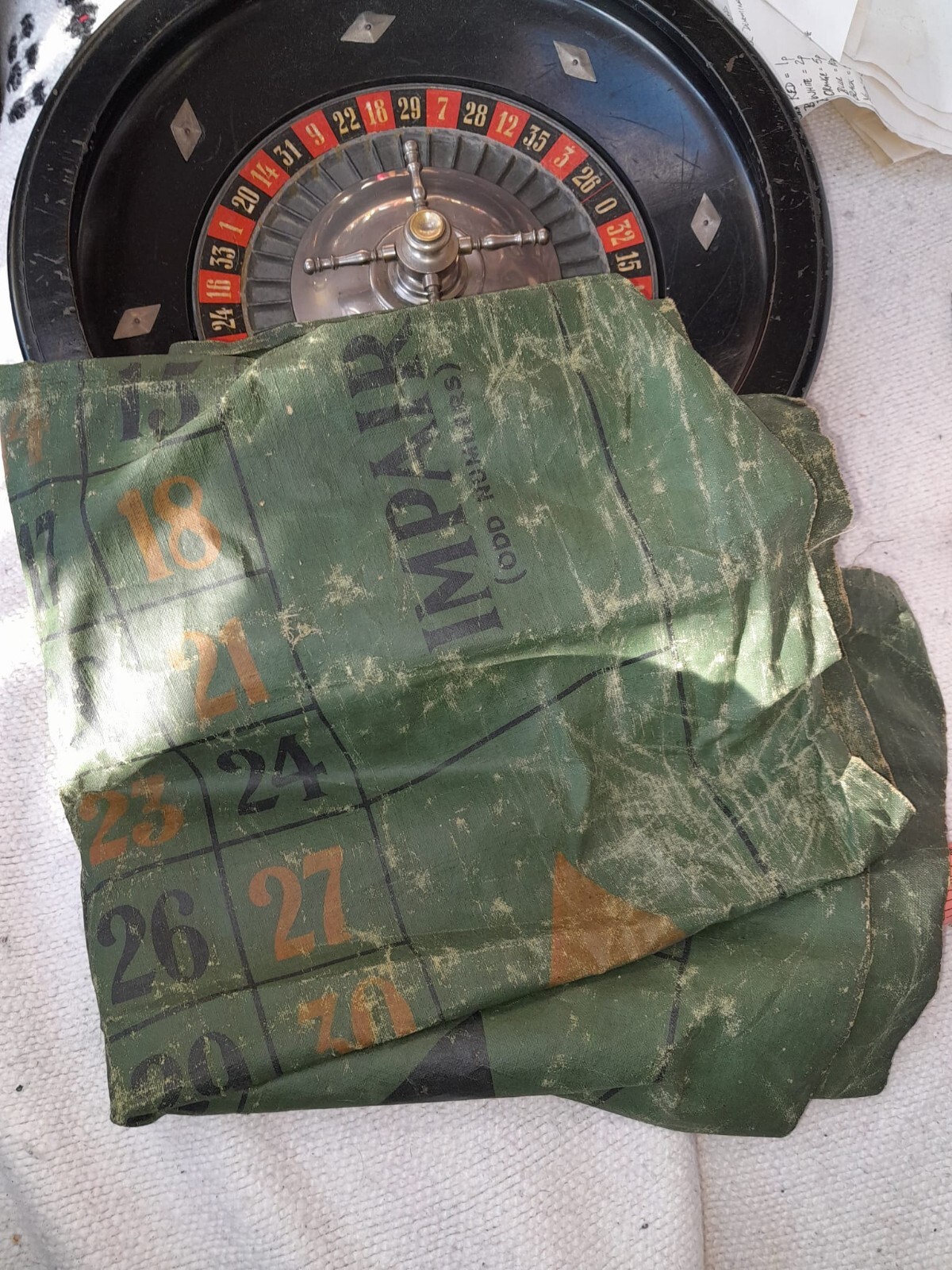 Antique Roulette Wheel eBay