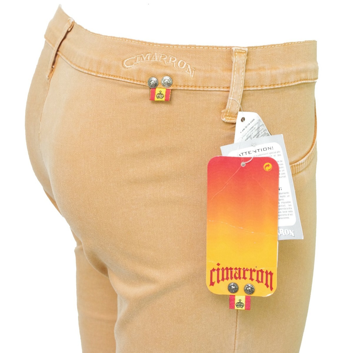Jeans Bootcut Violet Cimarron Style Années 80 - Fait Main - Neuf Avec étiquettes