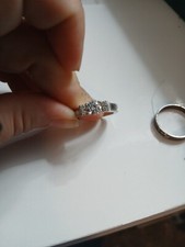 Cz 5 Stone In A 3 Stone Setting 925 Size 6 Ring