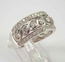 2 Ct Round Lab-Created Diamond Wedding Band Ring 14K White Gold Plated
