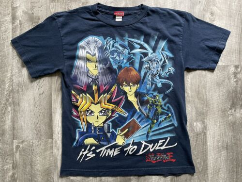 Chemise dessin animé vintage Yu-Gi-Oh jeunesse XL (adulte S/M) anime années 90 - Photo 1/9