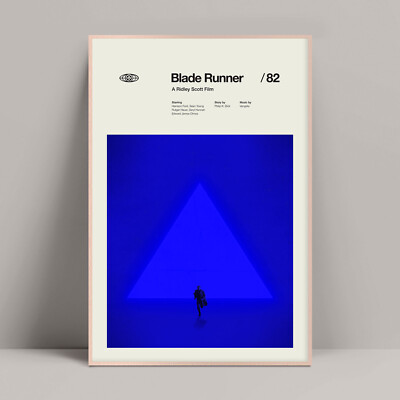 Blade Runner - Minimalist Poster, Harrison Ford, Sean Young, Ridley Scott